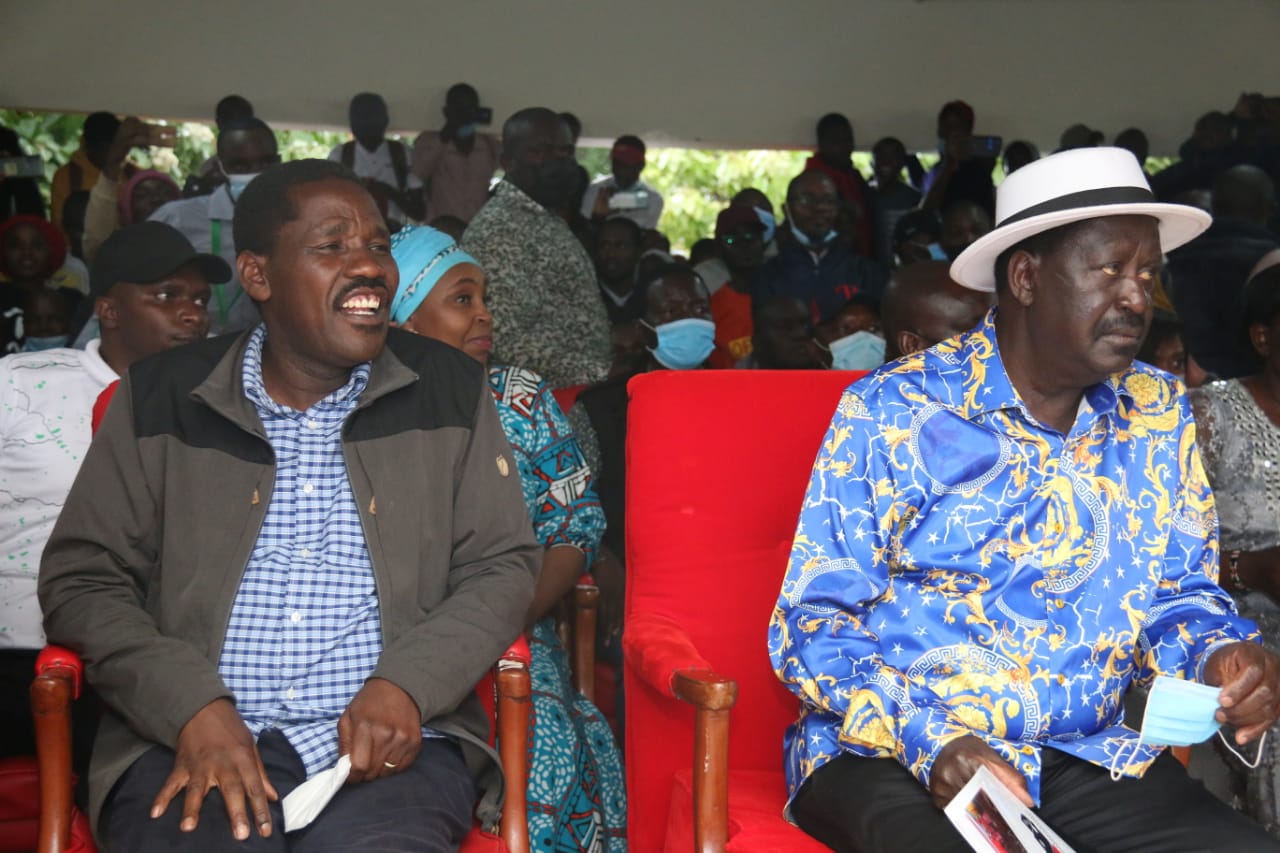 Peter Munya with Raila